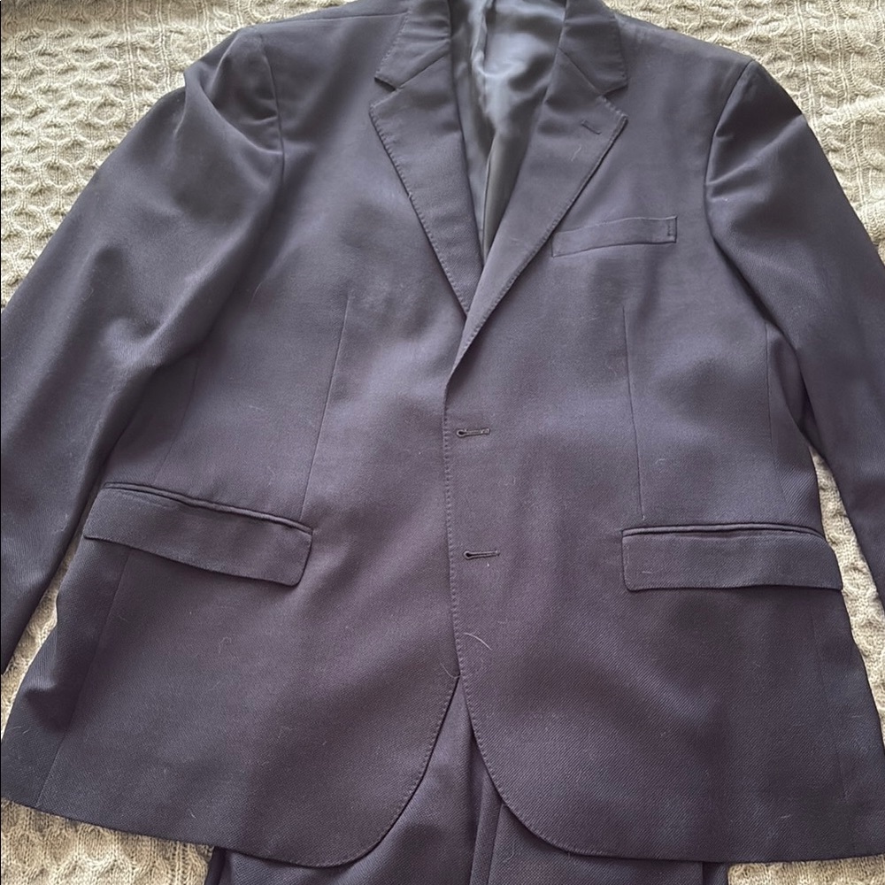 Polo by Ralph Lauren navy blue Suit Timeless Elegance. Pique lightweight wool.